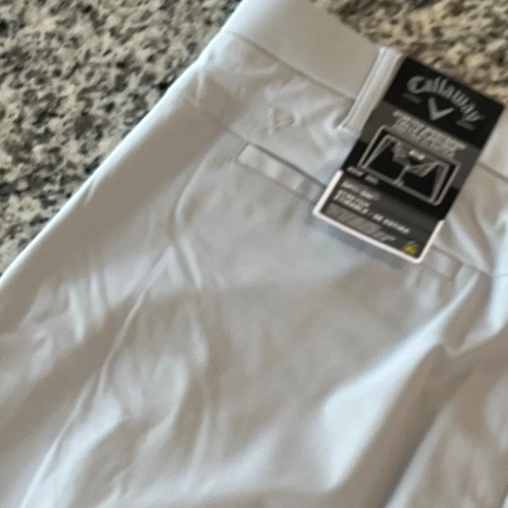 NWT Callaway High Rise Opti Dr Performance Golf Pants Mens‎ 40x30 Gray Stretch